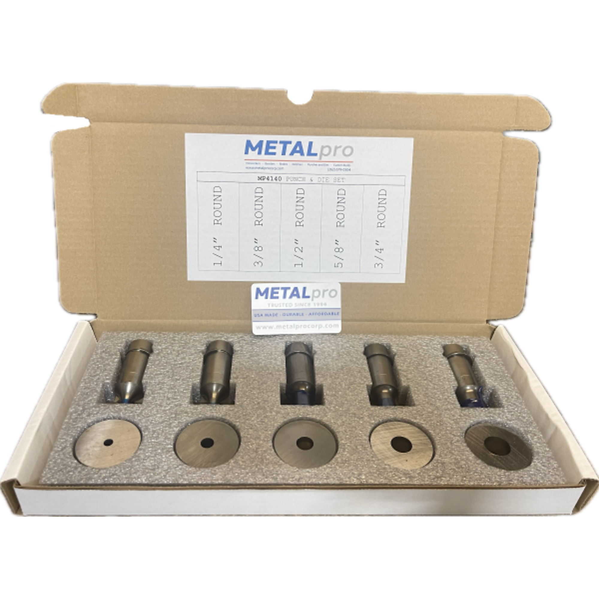 METALpro Punch and Die Set, Model# MP4140